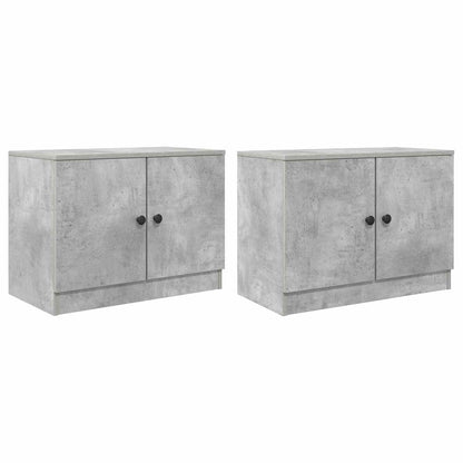 Storage Cabinet for Loft Bed 2 pcs Concrete Grey