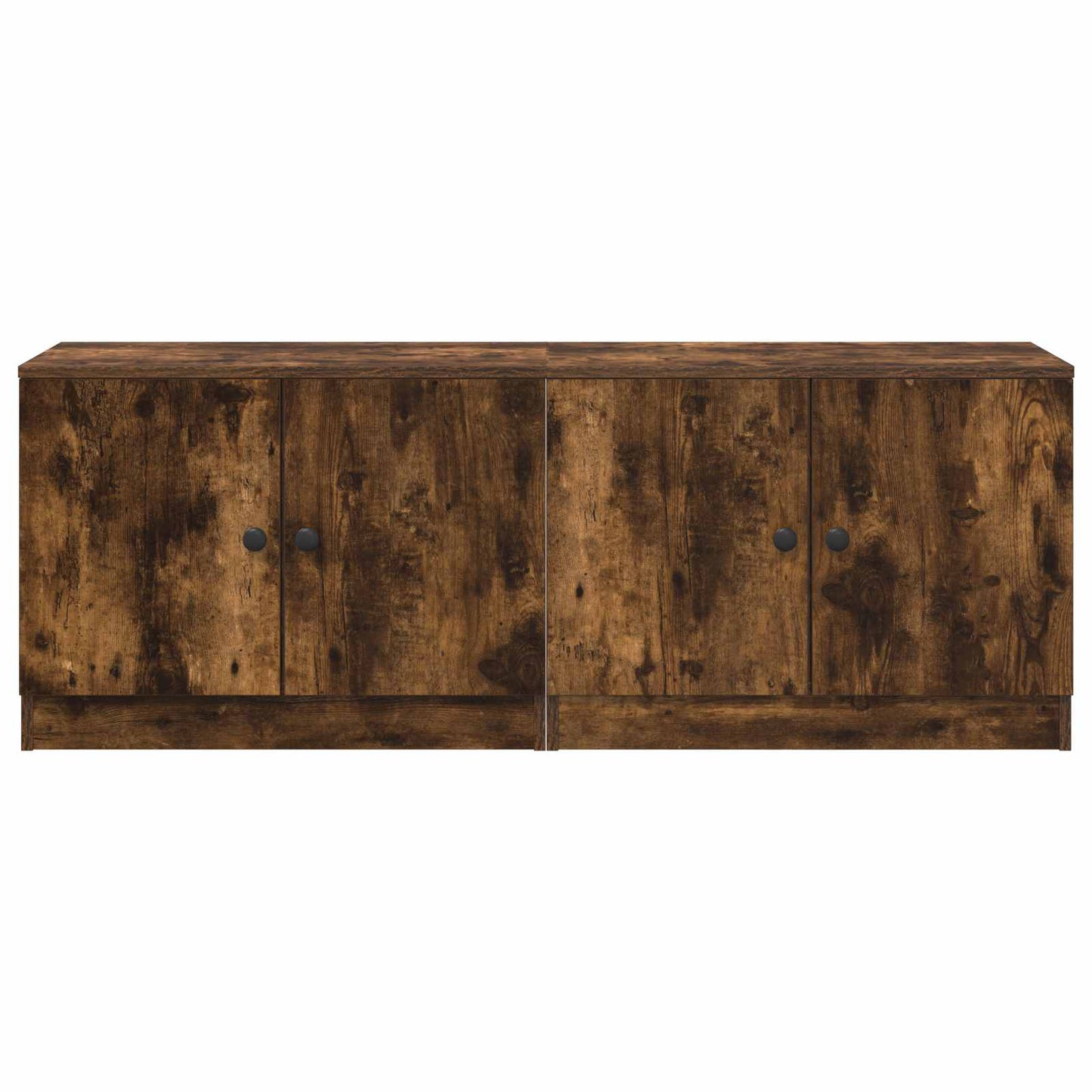 Storage Cabinet for Loft Bed 2 pcs Smoked Oak 66 x 35 x 48 cm