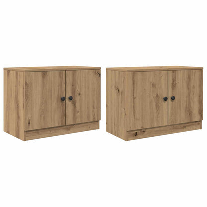 Storage Cabinet for Loft Bed 2 pcs Artisan Oak 66 x 35 x 48 cm