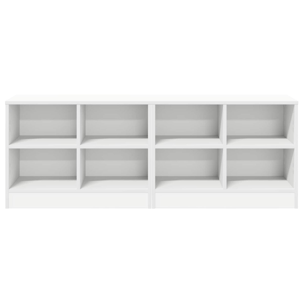 Bed Cabinet 2 pcs White 66 x 33 x 48 cm Engineered Wood