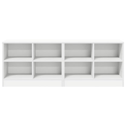 Bed Cabinet 2 pcs White 66 x 33 x 48 cm Engineered Wood