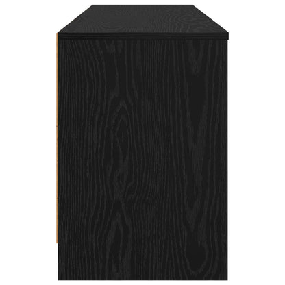 Bed Cabinet 2 pcs Black Oak 66 x 33 x 48 cm Engineered Wood
