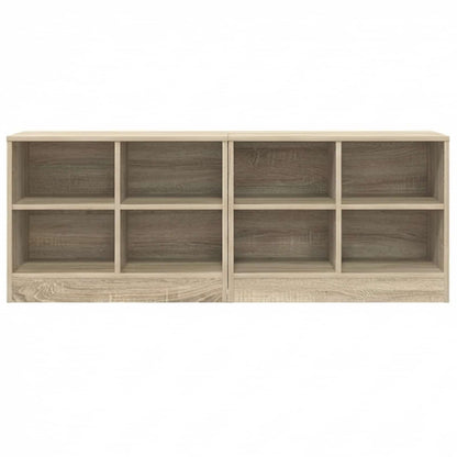 Bed Cabinet 2 pcs Sonoma Oak 66 x 33 x 48 cm Engineered Wood