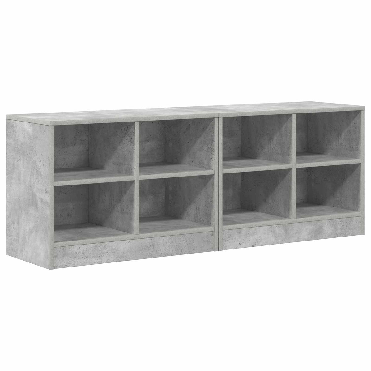 Bed Cabinet 2 pcs Concrete Grey 66 x 33 x 48 cm Engineered Wood