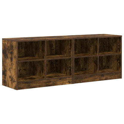 Bed Cabinet 2 pcs Smoked Oak 66 x 33 x 48 cm Engineered Wood