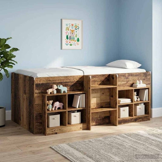 Bed Cabinet 2 pcs Old Wood 66 x 33 x 48 cm Engineered Wood