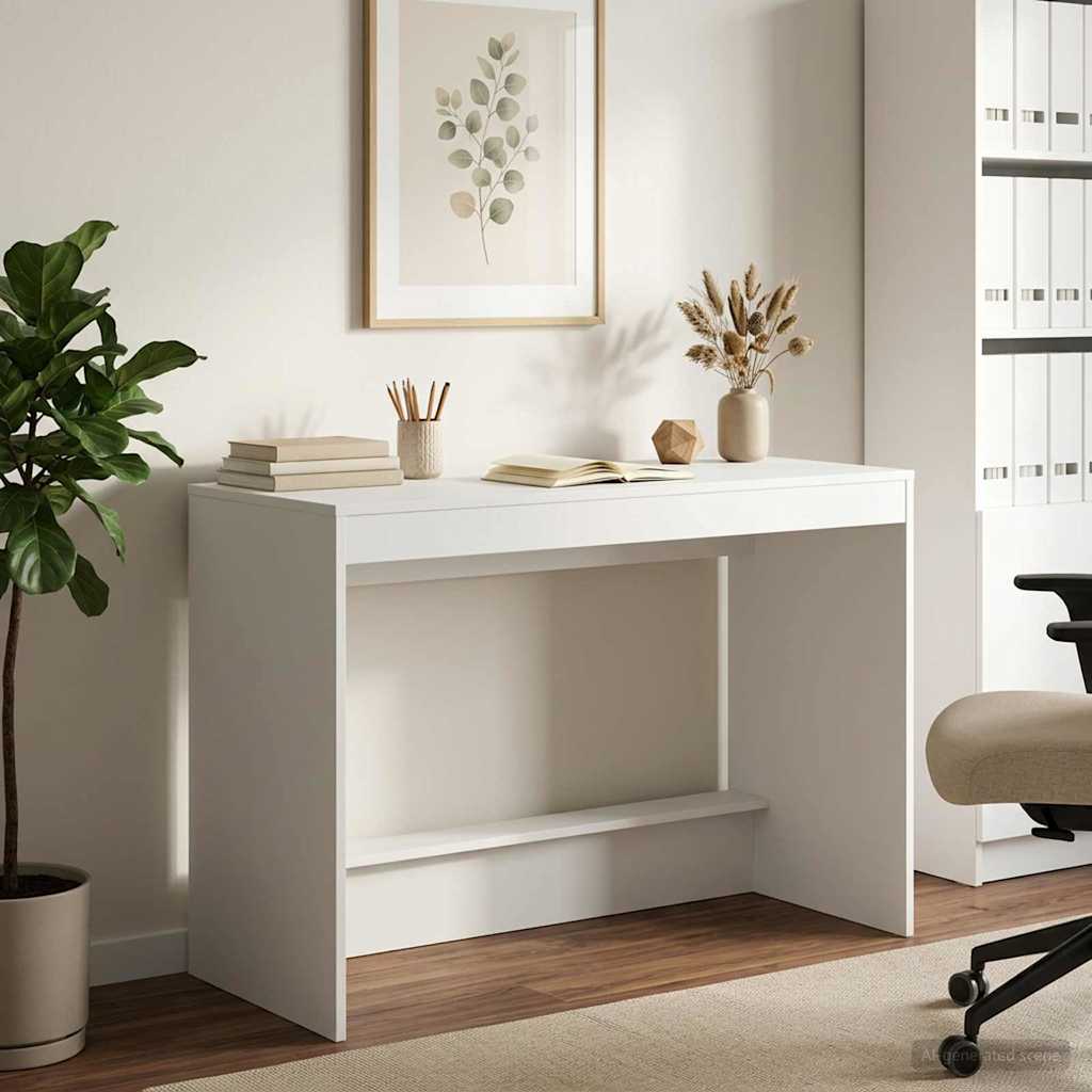 Bed Desk White Engineered Wood 100 x 45 x 75 cm