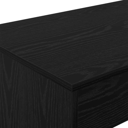 Bed Desk Black Oak 100 x 45 x 75 cm Engineered Wood