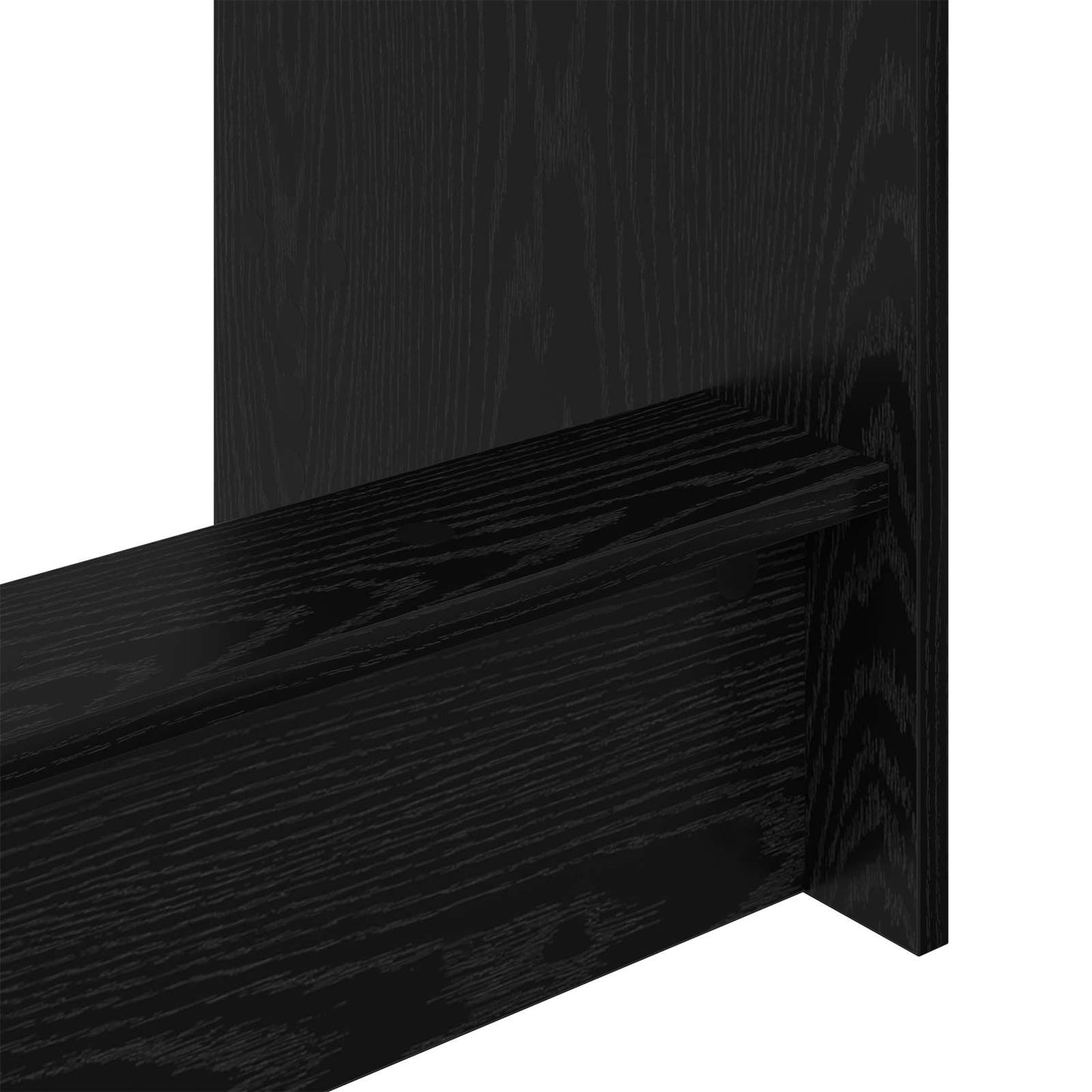 Bed Desk Black Oak Engineered Wood 100 x 45 x 75 cm