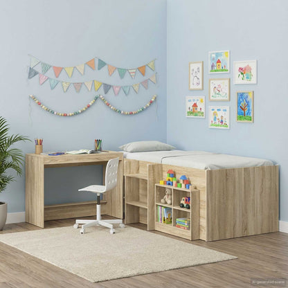 Bed Desk Sonoma Oak Engineered Wood 100 x 45 x 75 cm
