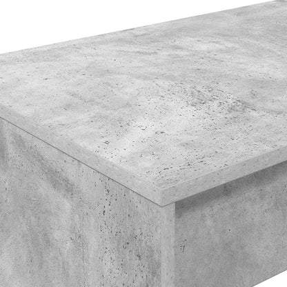 Bed Desk Concrete Grey Engineered Wood 100 x 45 x 75 cm