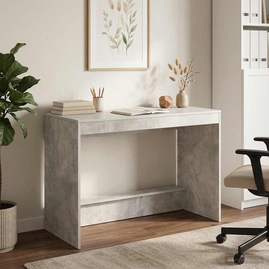 Bed Desk Concrete Grey Engineered Wood 100 x 45 x 75 cm