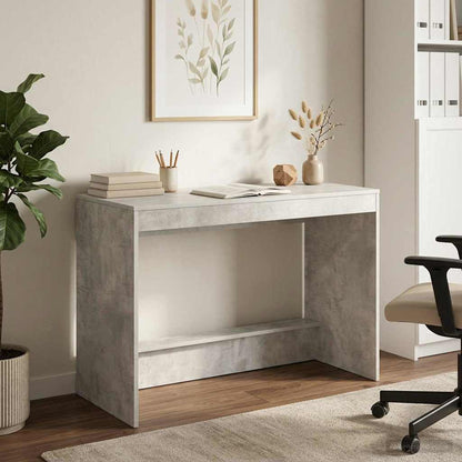 Bed Desk Concrete Grey Engineered Wood 100 x 45 x 75 cm