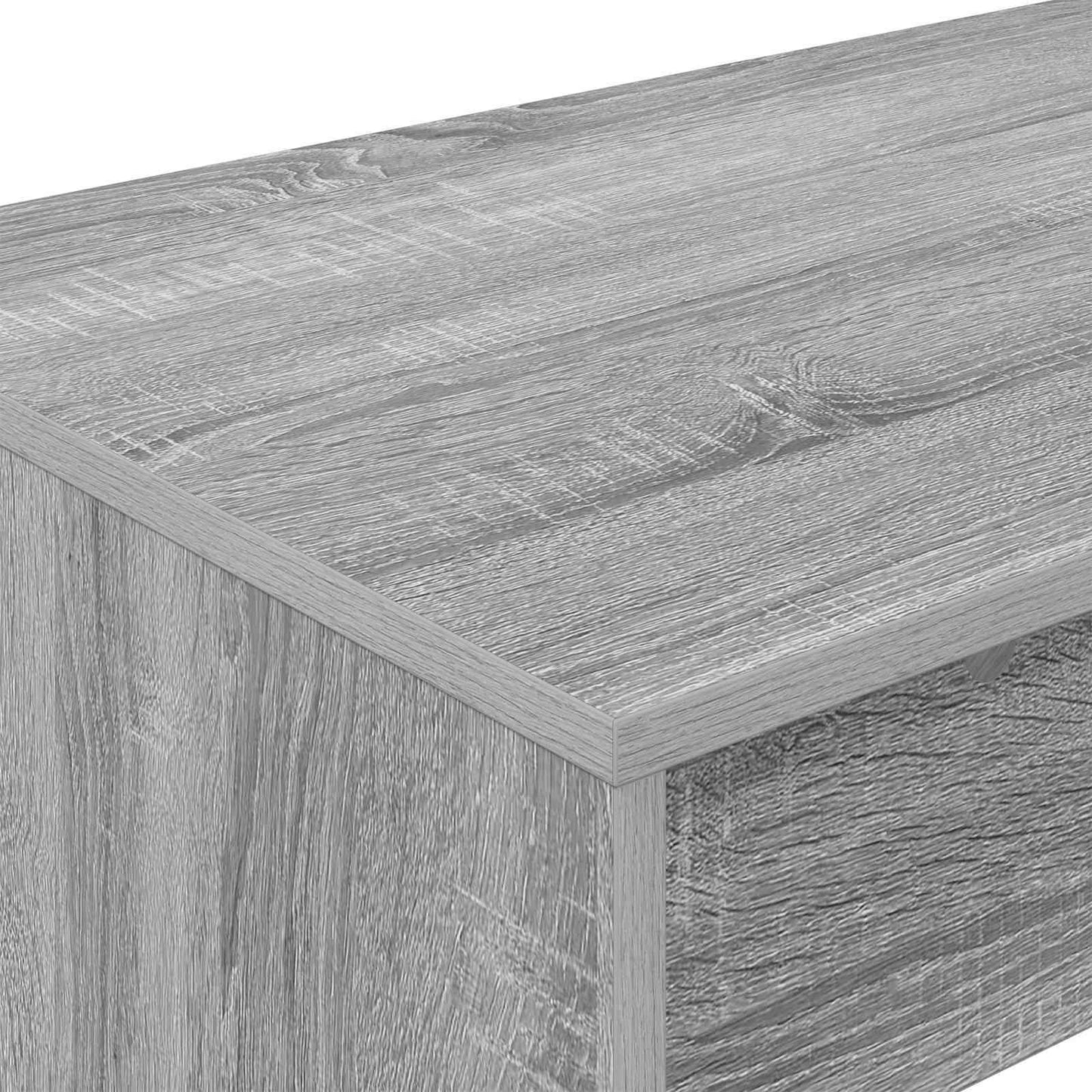 Bed Desk Grey Sonoma Engineered Wood 100 x 45 x 75 cm