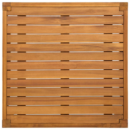 Garden Table Solid Acacia Wood Natural 60 x 60 x 30 cm