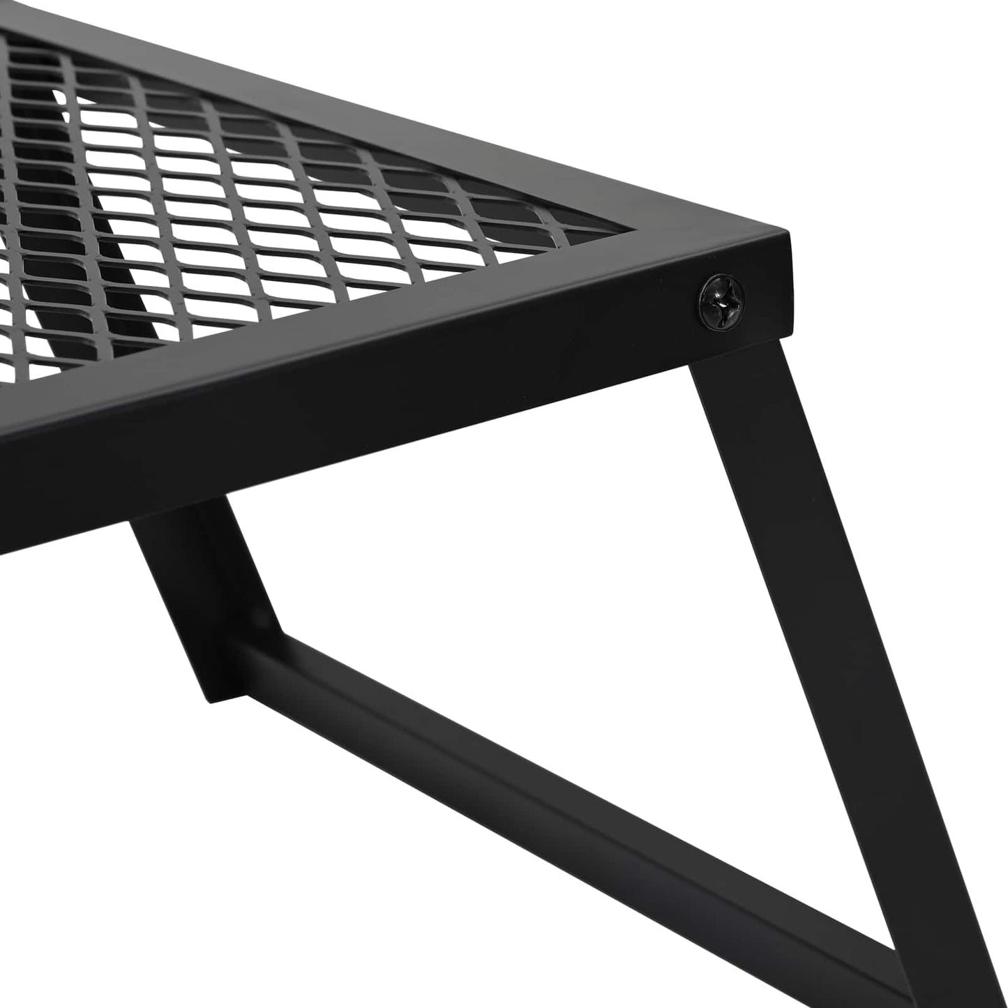 Foldable Camping Grill Folding Black 58 x 31 x 2 cm Alloy Steel