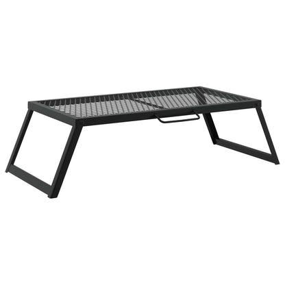 Foldable Camping Grill Folding Black 58 x 31 x 2 cm Alloy Steel