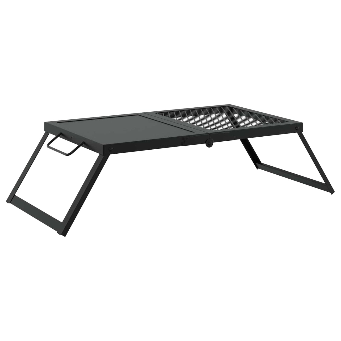 Foldable Camping Grill Black 31.5 x 26.5 x 4 cm Alloy Steel