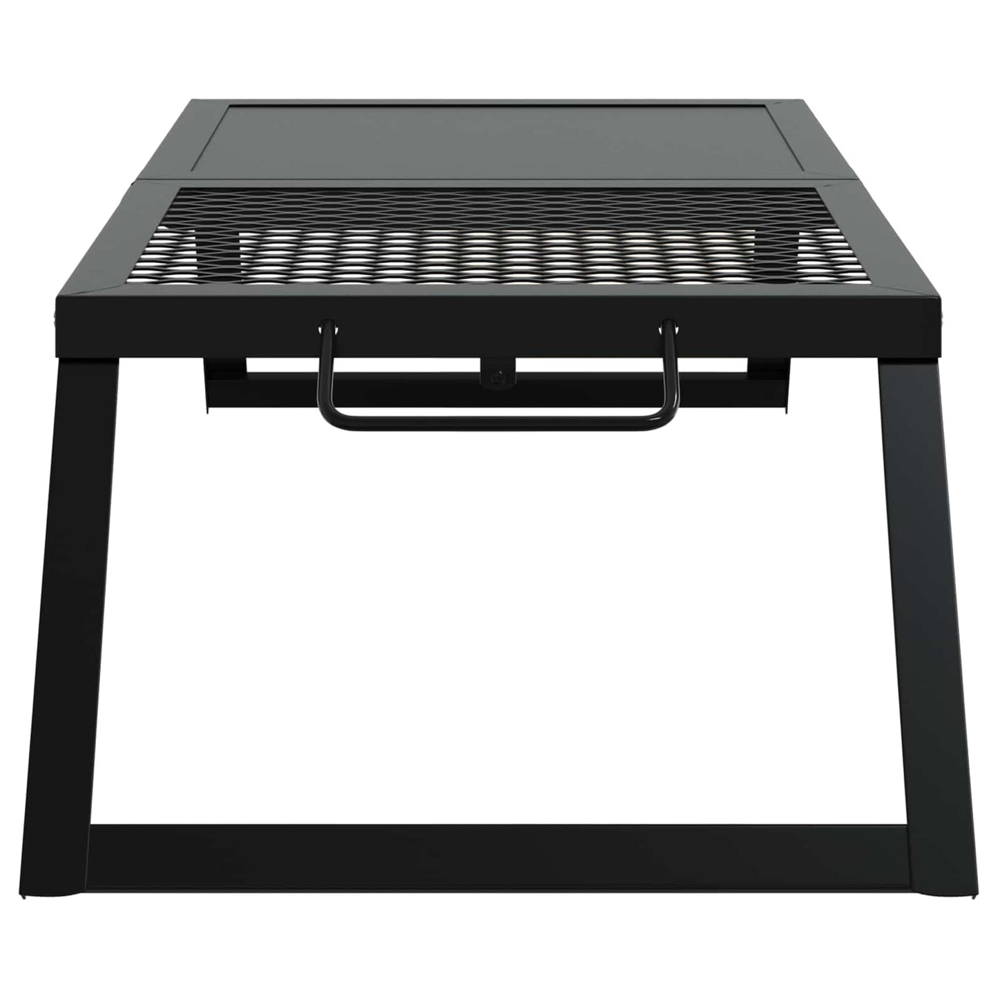 Foldable Camping Grill Black 31.5 x 26.5 x 4 cm Alloy Steel