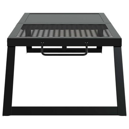Foldable Camping Grill Black 31.5 x 26.5 x 4 cm Alloy Steel