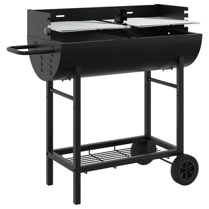 Charcoal grill 96.5 x 42.5 x 88.5 cm Black