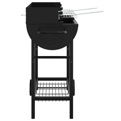 Charcoal grill 96.5 x 42.5 x 88.5 cm Black