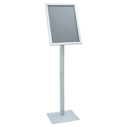 Pedestal Poster Stand Silver 32.5 x 27 x 126 cm Cast Iron
