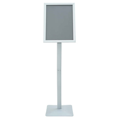 Pedestal Poster Stand Silver 32.5 x 27 x 126 cm Cast Iron
