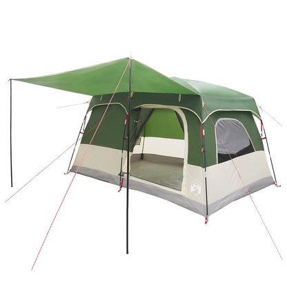 Family Tent with Roof Green 320 x 210 x 180 cm Polyester