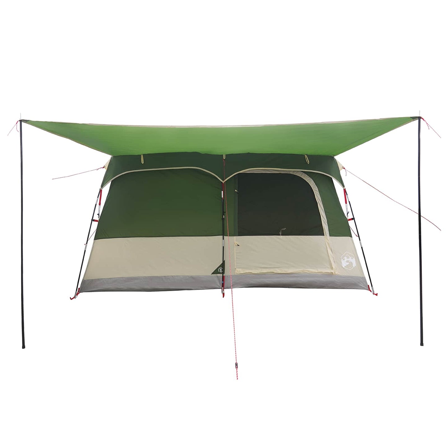 Family Tent with Roof Green 320 x 210 x 180 cm Polyester