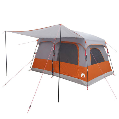 Family Tent Grey and Orange 320 x 210 x 180 cm Polyester