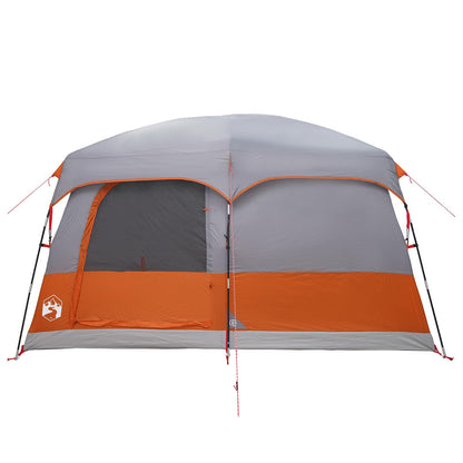 Family Tent Grey and Orange 320 x 210 x 180 cm Polyester