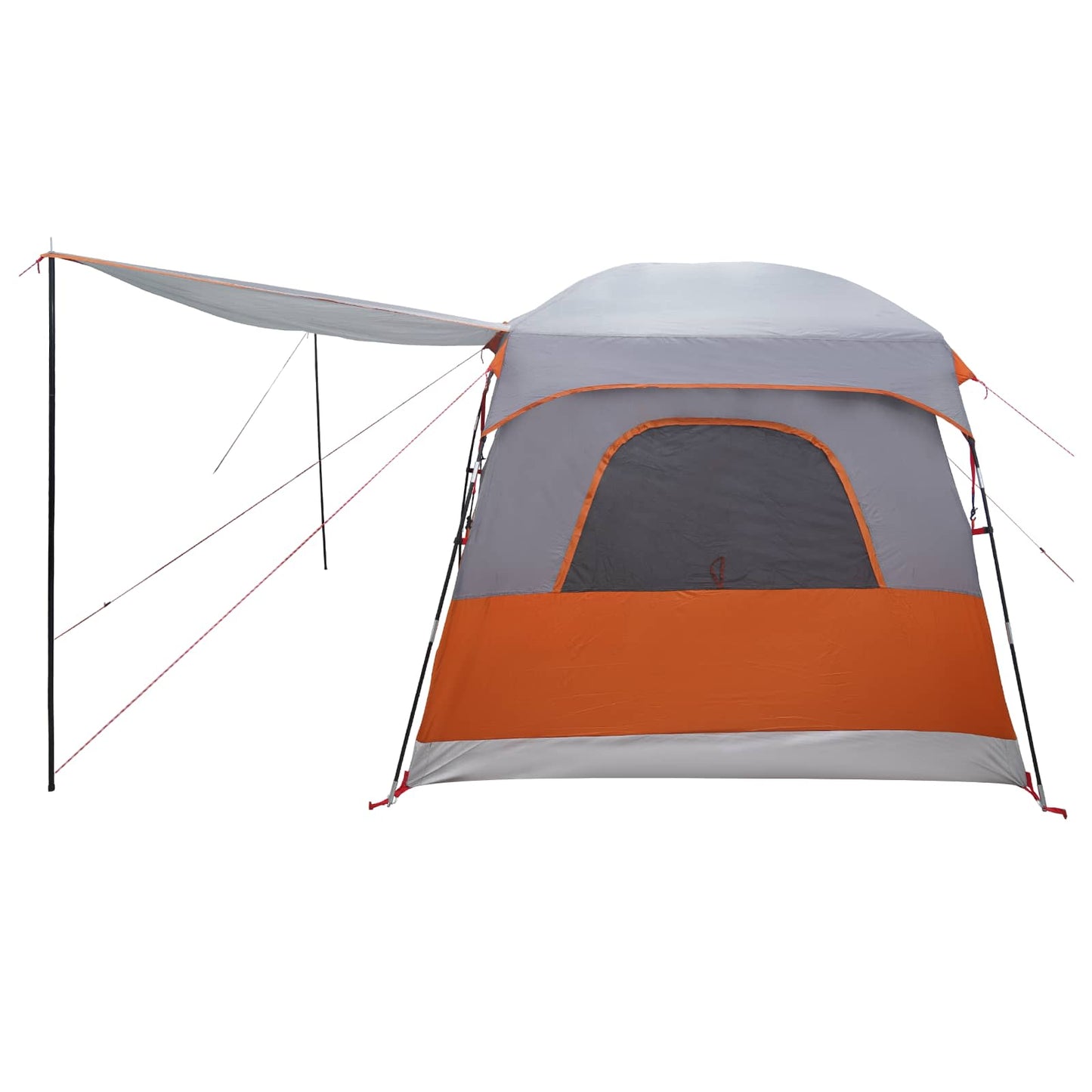 Family Tent Grey and Orange 320 x 210 x 180 cm Polyester
