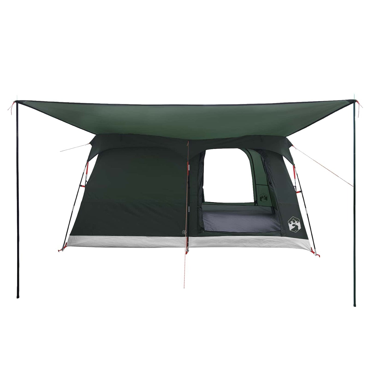 Family Tent with Roof Army Green 320 x 210 x 180 cm Polyester