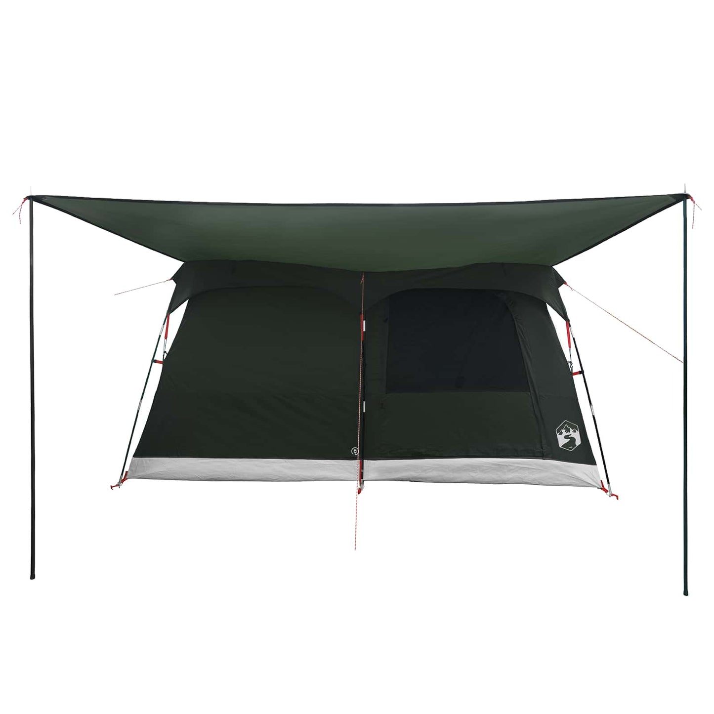 Family Tent with Roof Army Green 320 x 210 x 180 cm Polyester