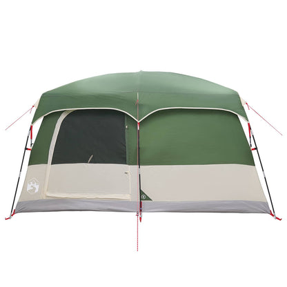 Family Tent with Roof Green 380 x 260 x 190 cm Polyester