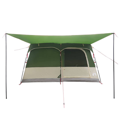 Family Tent with Roof Green 380 x 260 x 190 cm Polyester