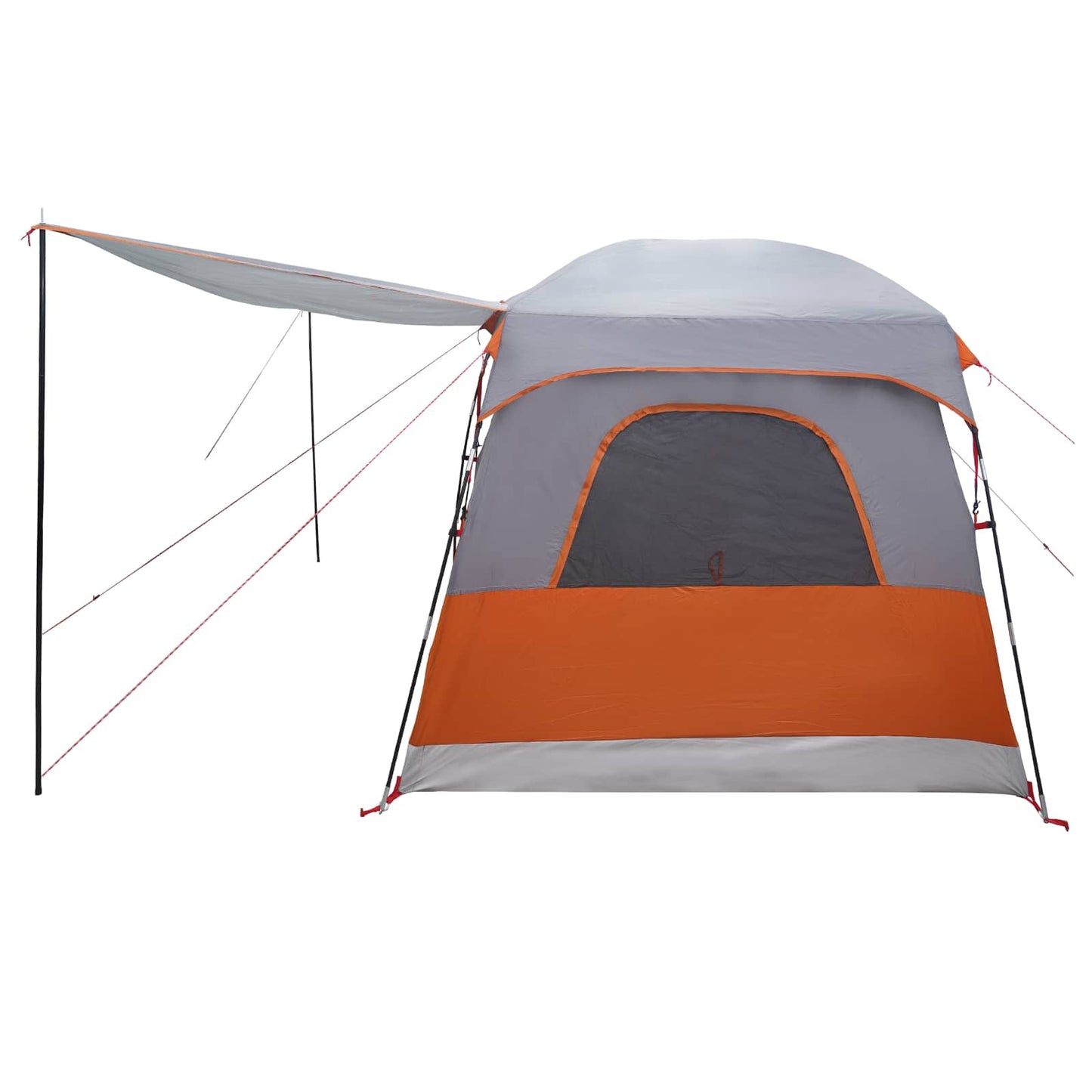 Family Tent Grey and Orange 380 x 260 x 190 cm Polyester