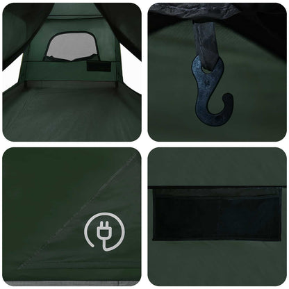 Family Tent with Roof Army Green 380 x 260 x 190 cm Polyester