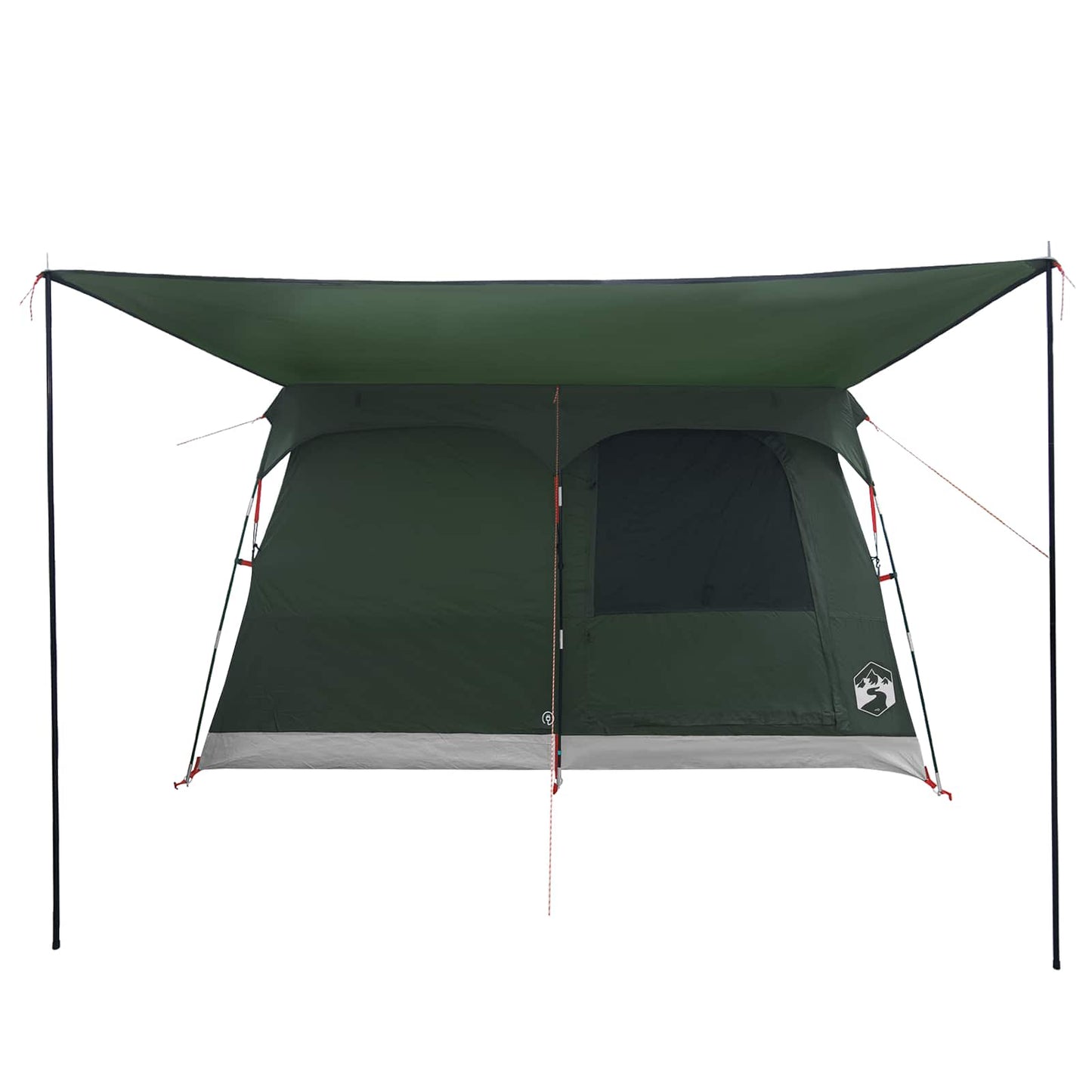 Family Tent with Roof Army Green 380 x 260 x 190 cm Polyester