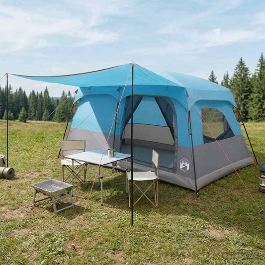 Family Tent Blue 420 x 305 x 200 cm Polyester and Steel