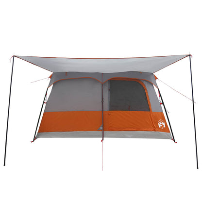 Family Tent with Roof Grey and Orange 420 x 305 x 200 cm