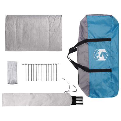 Cabin Tent with Roof Blue 210 x 210 x 138 cm Polyester