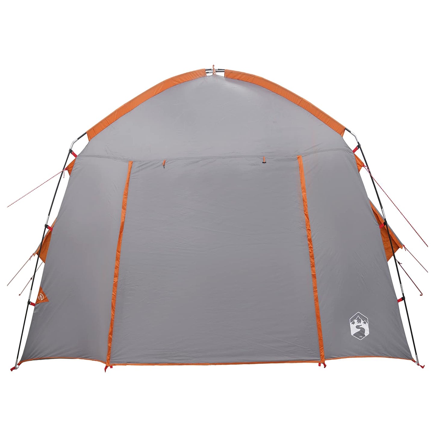 Cabin Tent Grey and Orange 210 x 210 x 138 cm Polyester