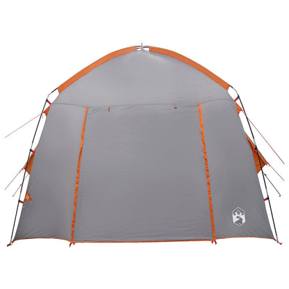 Cabin Tent Grey and Orange 210 x 210 x 138 cm Polyester