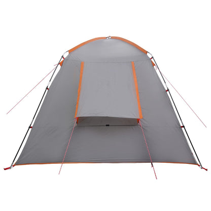 Cabin Tent Grey and Orange 210 x 210 x 138 cm Polyester
