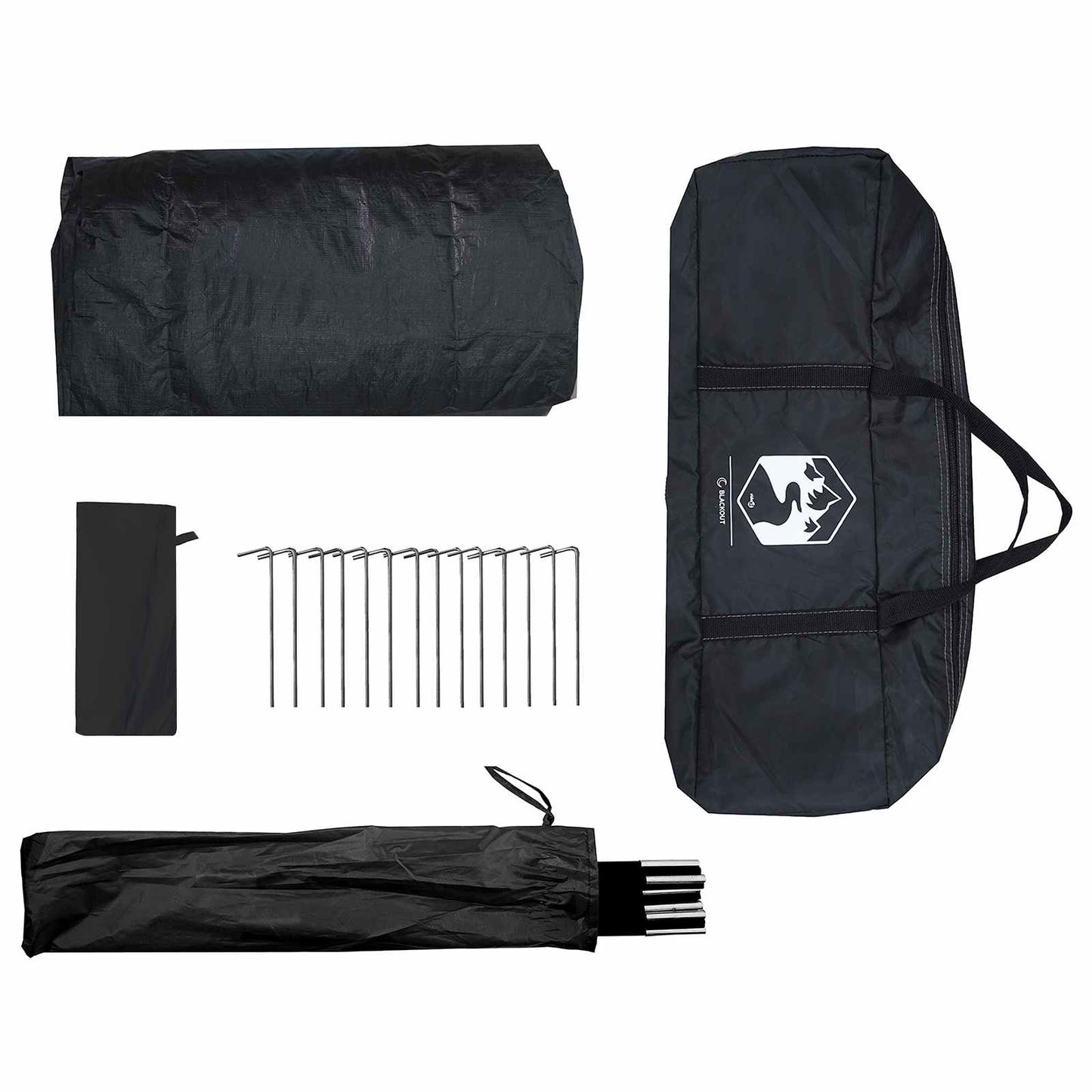 Cabin Tent White Blackout 210 x 210 x 138 cm Polyester