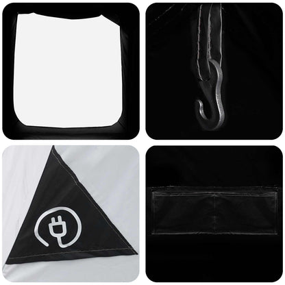 Cabin Tent White Blackout 210 x 210 x 138 cm Polyester