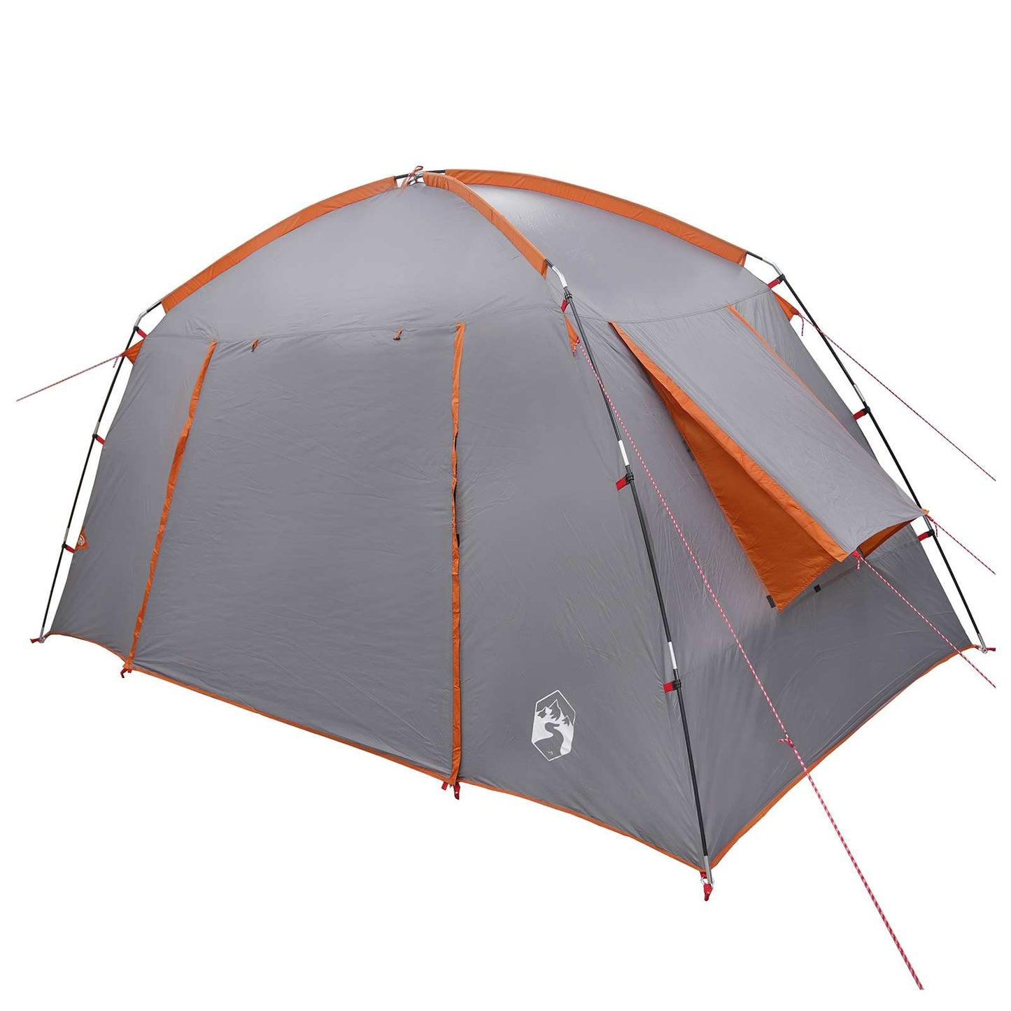 Cabin Tent Grey and Orange 300 x 210 x 156 cm Polyester