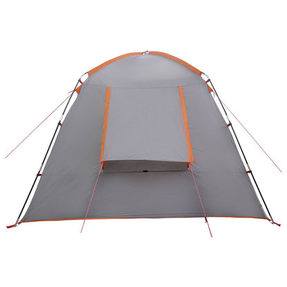 Cabin Tent Grey and Orange 300 x 210 x 156 cm Polyester